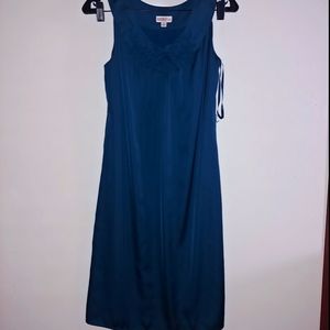 Teal Silky Dress
